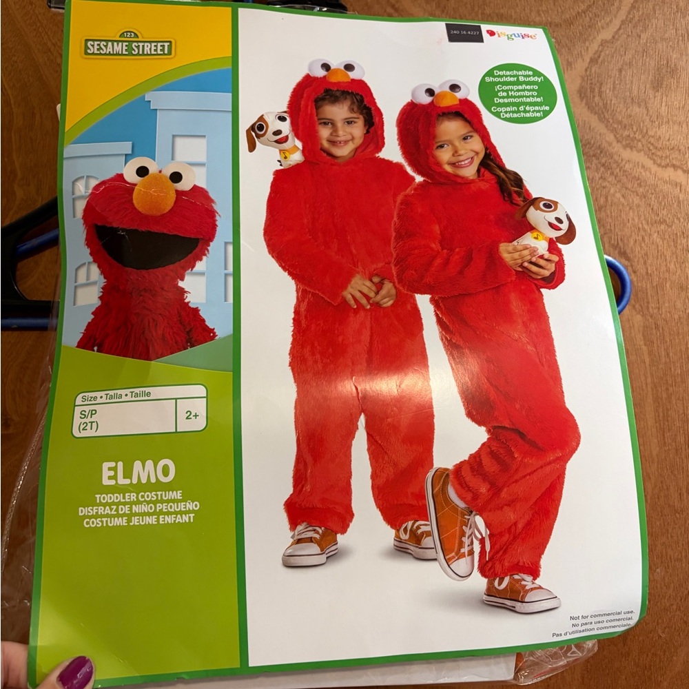Sesame Street Elmo Kids Costume - Red size 2T